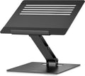 LSX5 Aluminum Computer Stand, Ergonomic Adjustable Notebook Riser Holder Compatible with Air, Pro, Dell, HP, Lenovo More 10-14" Laptops (Black)